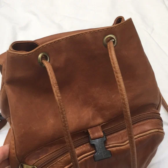 Unisex Leather Backpack - Picture 13 of 16